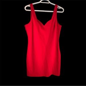 Elegant Red Sleeveless Dress
